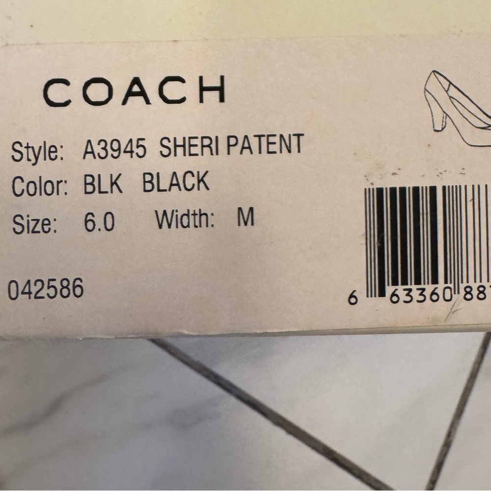 Coach Black Patent Leather Heels - Picture 4 of 4